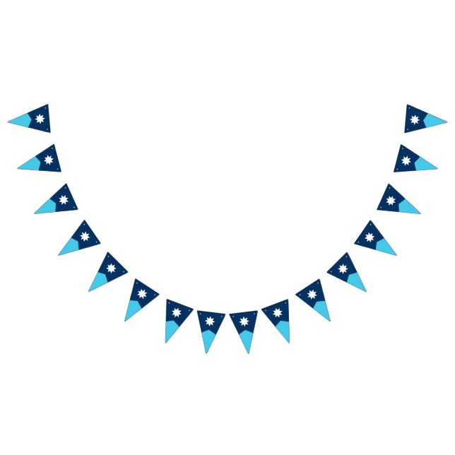 Bandera estatal de Minnesota Pennant Bunting (Todo)