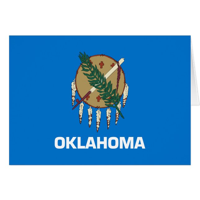 Bandera estatal de Oklahoma (Anverso (Horizontal))