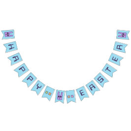 Bandera feliz del empavesado de Pascua del