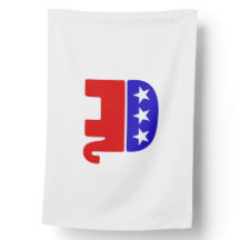 Bandera Fiesta republicana audaz - Trump 2024