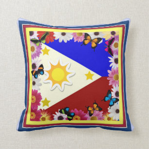 Bandera filipina - almohada filipina del diseño