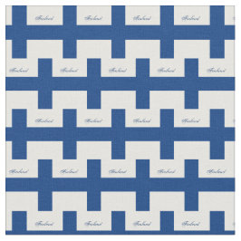 Bandera finlandesa y Finlandia tela de moda/finlan
