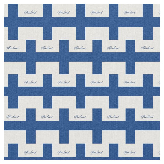 Bandera finlandesa y Finlandia tela de moda/finlan (De cerca)