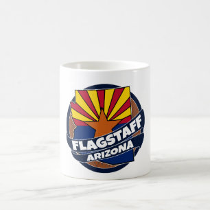Bandera flagstaff Arizona estalla taza de café
