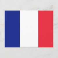 Bandera francesa de las postales personalizados de