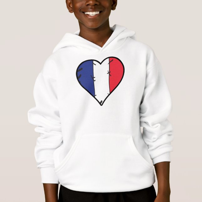 Bandera francesa del corazón de Francia (Anverso)