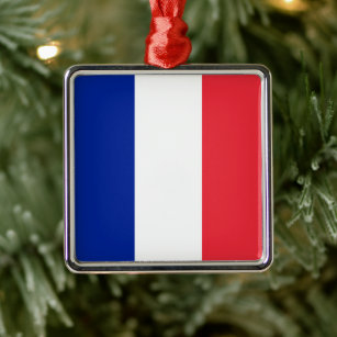 Bandera Francesa (Francia) Ornamento cerámico