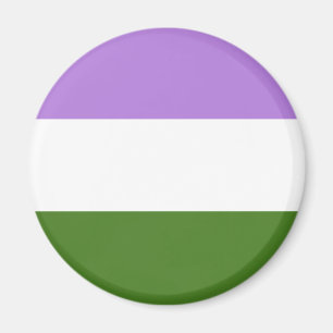 Bandera genderqueer LGBT imán