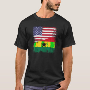 Bandera ghanesa en camiseta ventilado Ghana regalo