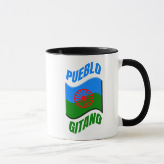 Bandera gitana. Taza original personalizada.
