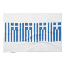 Bandera griega Grecia Azul blanco 4Eleni Toallas d