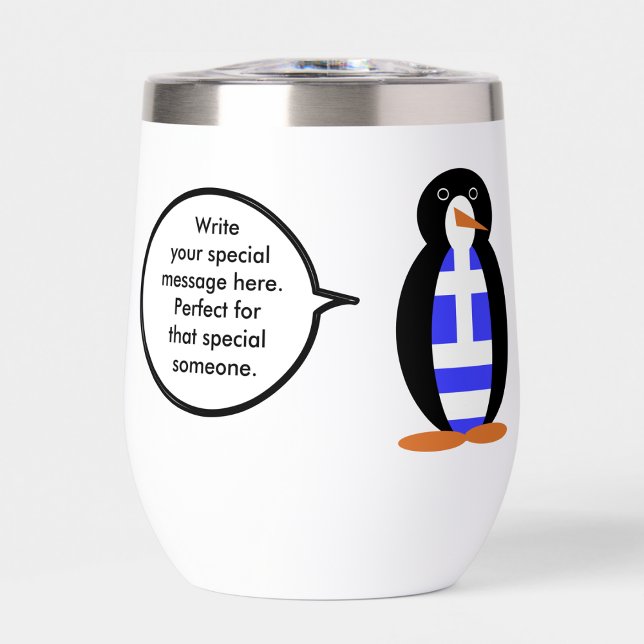 Bandera griega habla de la señora Penguin personal (Subido por el creador)