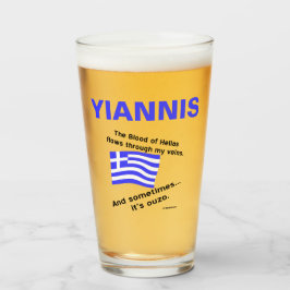 Bandera Griega Hellas Sangre y Ouzo Personalizada 