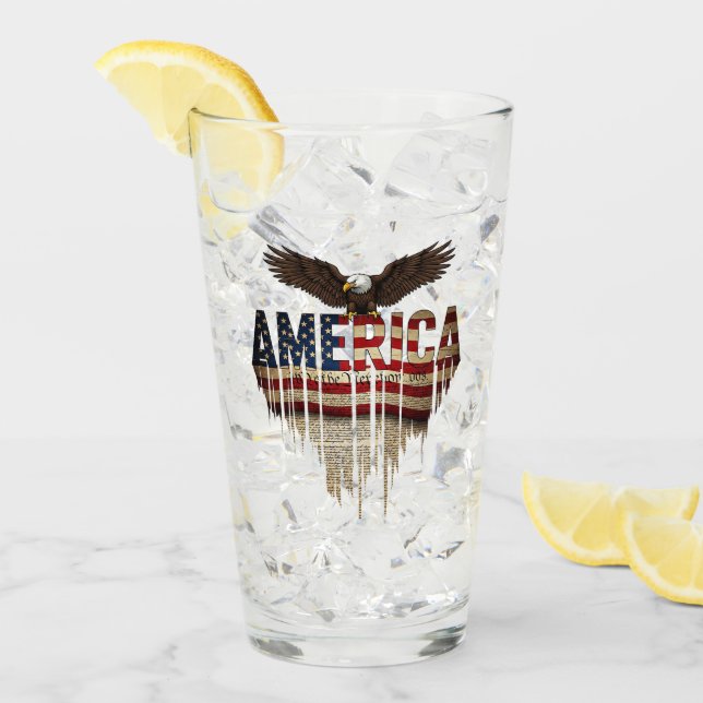 Bandera gruesa de Estados Unidos y águila (Anverso (hielo))