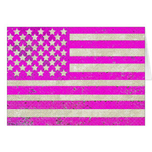 Bandera grunge rosa de Estados Unidos
