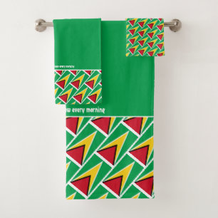 BANDERA GUYANESA DIBUJO personalizado VERDE