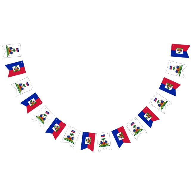 Bandera haitiana y banderas de Haití fiesta / boda (Todo)