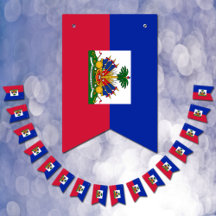 Bandera haitiana y banderas fiestas de Haití / bod