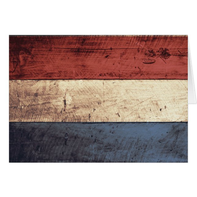 Bandera holandesa de madera vieja (Anverso (Horizontal))