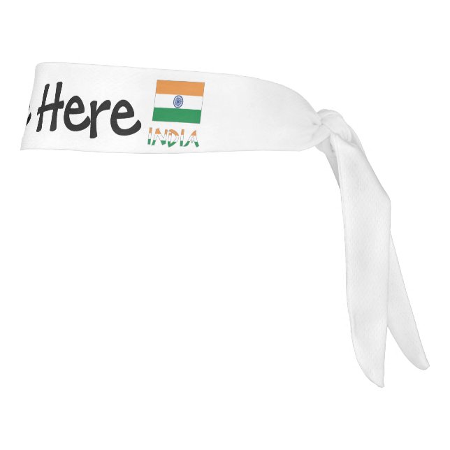 Bandera india con tu nombre (Girar 90)