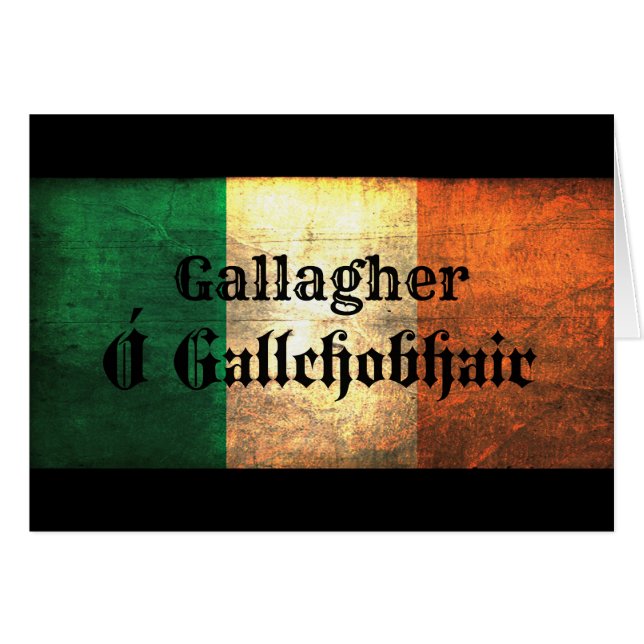 Bandera irlandesa Gallagher (Anverso (Horizontal))