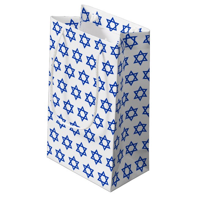 Bandera israelí blanca: Bolsa de regalos, Israel p (Angulo reverso)