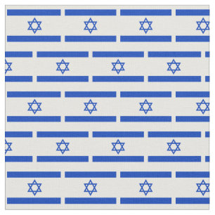 Bandera israelí y tela judía/moda israelí