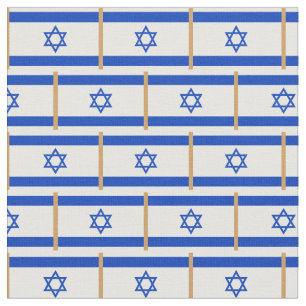 Bandera israelí y tela judía/moda israelí