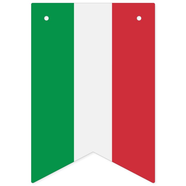 Bandera italiana, bandera del fiesta con la (Primera bandera)