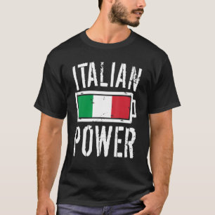 Bandera italiana camiseta batería italiana de ener