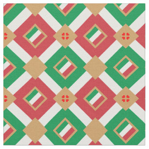 Bandera italiana e Italia Moda de tela moderna