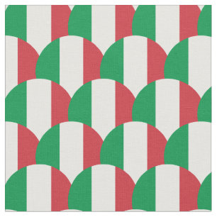 Bandera italiana e Italia Tela de moda
