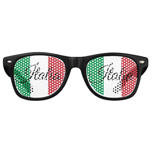 Bandera italiana Gafas de sol y tonos Fiestas / It (Anverso)