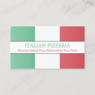 Bandera italiana, tarjeta de visita de Personaliza