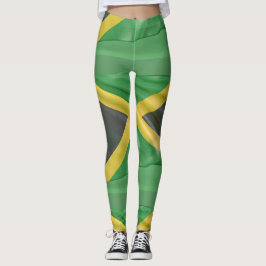 Bandera jamaiquina Pantalones de Yoga Verde