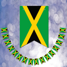 Bandera jamaiquina y pancartas/Bodas de Jamaica Fi