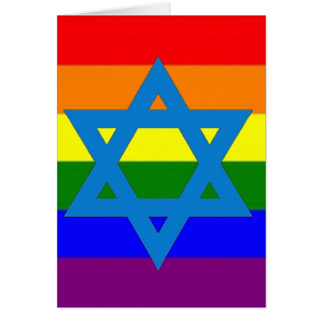Bandera judía del orgullo gay (Frente)
