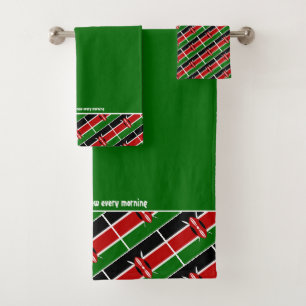 BANDERA KENYA personalizada verde