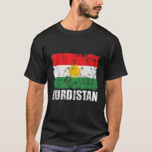 Bandera kurda Rojava Kurda Graciosa Kurda Camiseta
