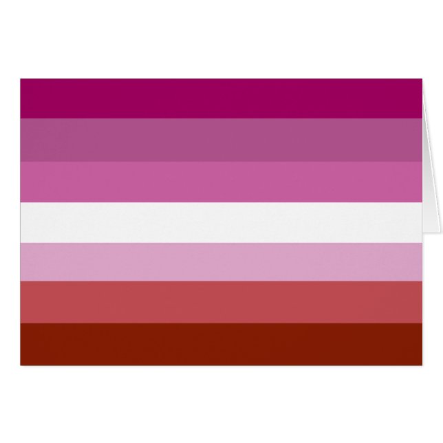 Bandera lesbiana del orgullo (Anverso (Horizontal))