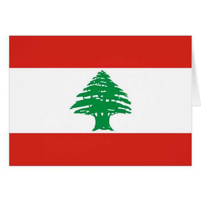 Bandera libanesa (Anverso (Horizontal))