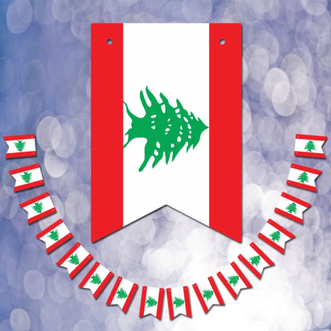 Bandera libanesa y Fiesta Líbano Banderas / Bodas (Subido por el creador)