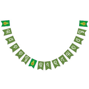 Bandera linda del empavesado del feliz cumpleaños