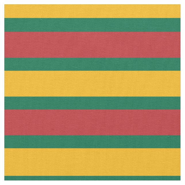 Bandera lituana y tela de moda lituana (De cerca)