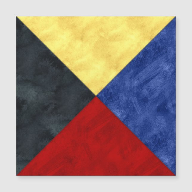 Bandera marítima de señal náutica (Anverso)