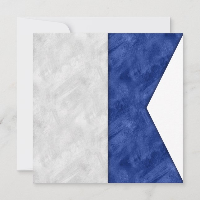 Bandera marítima de señal náutica (Anverso)