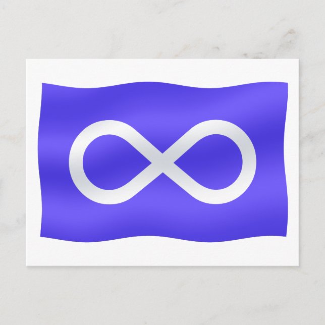 Bandera Metis Postales Tarjetas de las Primeras Na (Anverso)