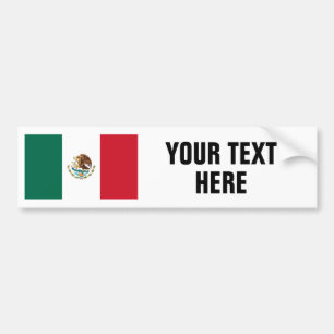 Bandera mexicana de las pegatinas para el