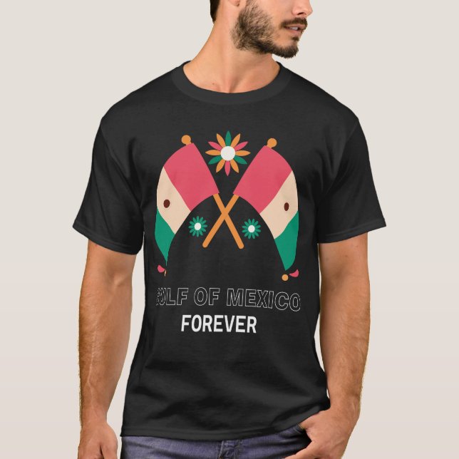 Bandera Mexicana del Golfo de México para Camiseta (Anverso)
