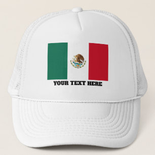 Bandera mexicana del gorra de encargo del